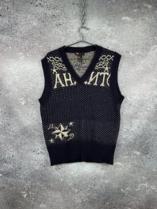 Diesel Archive Rare Bandits Russian Wording Gilet Vest Sleeveless Size L-Xl - Picture 1 of 12