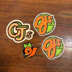 4 Stück - OJ's Skateboard Rollen Aufkleber Sortiment - MEDIUM - Bild 1 von 1
