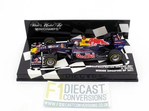 MINICHAMPS RED BULL RENAULT RB7 S VETTEL WINNER SINGAPORE GP 1/43 - Picture 1 of 5