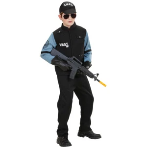 SWAT Spezialeinheit Kostüm Kinder M 140 cm 8 – 10 Jahre Polizist Outfit Polizei - Bild 1 von 3