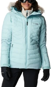 🔥$210 Columbia Womens Bird Mountain II Insulated Hooded Ski Jacket 2X Omni-Heat - Picture 1 of 7