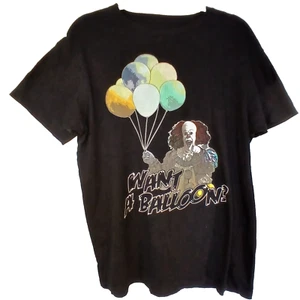 IT il film Pennywise Vuoi un palloncino? t-shirt maglietta horror stefano re halloween - Foto 1 di 3