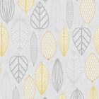 Superfresco Easy Pattern No. 104871 Scandi Leaf Yellow 017 New Sealed Wallpaper