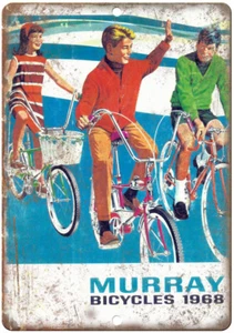 1968 Murray Bicycles Vintage Ad 12" x 9" Reproduction Metal Sign B205 - Picture 1 of 1