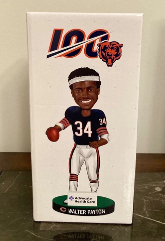 CHICAGO BEARS WALTER PAYTON STADIUM GIVEAWAY BOBBLEHEAD 10/20/19 NEW WITH EXTRAS Cover