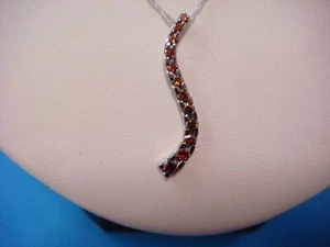 14 KT WHITE GOLD 1.00 CARAT COGNAC DIAMONDS JORNEY PENDANT - Picture 1 of 11