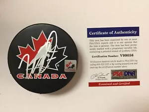 Mike Richards Signed Autographed Team Canada Hockey Puck PSA/DNA COA Kings a - Picture 1 of 2