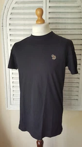 Paul Smith Men's Cotton Dark Navy Slim Fit Short Sleeve AZebra T-Shirt (M)RRP£60 - Picture 1 of 16
