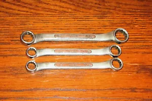 Vintage S-K Offset Box Wrenches 33516 ( 1/2 x 9/16), Two 33512 (3/8 x 7/16) - Picture 1 of 3