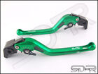 Sv650 / X 2016-2024 Cnc Carbon Fiber Inlay Long Sdr Adjustable Levers Green
