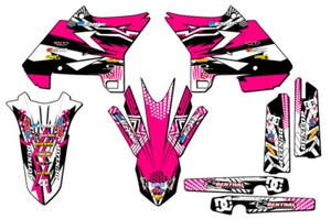 2002-2004 fits UFO RESTYLE YZ 125 MAYHEM Pink Senge Graphics Kit Compatible - Picture 1 of 10