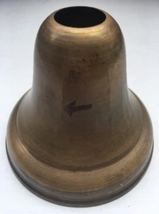 Vintage Spun Brass Ceiling Bell Canopies - Picture 1 of 12