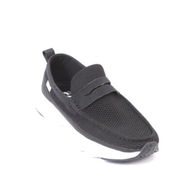 Massimo Santini 3268 Men Black Fabric XL Sneakers Moccasins Shoes 40 / US 7 - Image 1 of 4