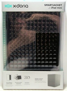 NEU X-DORIA Smart Jacket Black 3D Design Hard Shell Auto Wake/Sleep iPad Mini - Bild 1 von 6