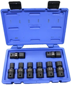 CORNWELL TOOLS CBPIU3 Blue Power 8pc SAE UNIVERSAL IMPACT SOCKET SET - Picture 1 of 11
