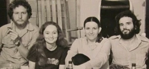 Two Couples Smiling With Beard & Cigar B&W Photograph 5 x 8 - Picture 1 of 3