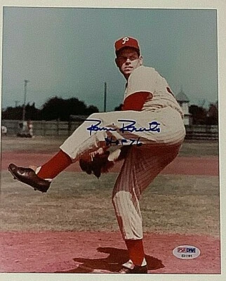 Robin Roberts Signed 8x10 Photo Phillies Auto PSA/DNA E21191 - Image 1 of 2