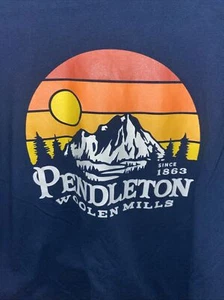 Pendleton Woolen Mills T-Shirt Mens XL Blue Short Sleeve Crew Neck Graphic Print - Picture 1 of 8