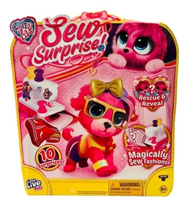 Little Live Pets Scruff A Luvs Sew Surprise! PINK Plush Surprise Rescue Pet NEW - Picture 1 of 2