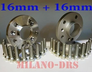KIT 4 DISTANZIALI RUOTA 16+16mm MERCEDES CLASSE E (W211-W212-W213) + BULLONI - Foto 1 di 1