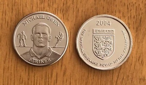 SAINSBURYS 2004 ENGLAND SQUAD COIN - MICHAEL OWEN - MINT CONDITION - Picture 1 of 2