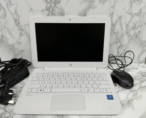 HP Stream 11-ah005SA White Laptop Bundle Low Battery (See Photos & Description) - Picture 1 of 14