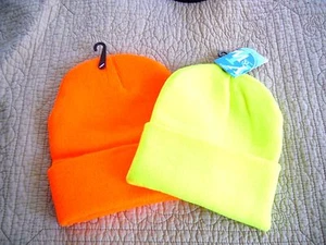 Sombreros de esquí para hombre Gorros de construcción Naranja Alta visibilidad Sombreros de invierno para mujer - Imagen 1 de 22