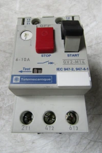 💥TELEMECANIQUE 6-10 AMP MOTORSCHUTZSCHALTER 3 POLIG 600 VAC GV2-M14 - Bild 1 von 7