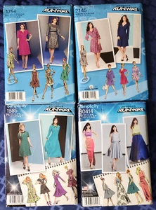 Lot of 4 Simplicity Project Runway Sewing Patterns Dresses Uncut 12-20 - Picture 1 of 5