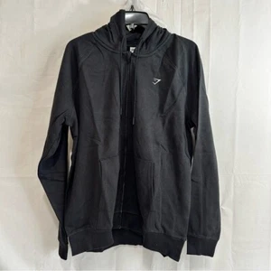 Gymshark Womens Full Zip Training Hoodie in Black Size XL - Picture 1 of 6