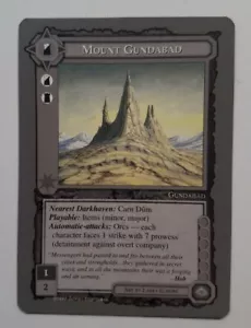 MIDDLE-EARTH CCG MECCG THE BALROG MOUNT GUNDABAD MEBA GREY BORDER REPRINT - Picture 1 of 2