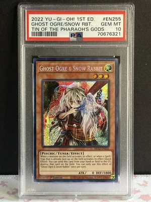 Yu-Gi-Oh! 2022 Ghost Ogre & Snow Rabbit MP22-EN255 Prismatic Secret PSA 10 - Image 1 of 2