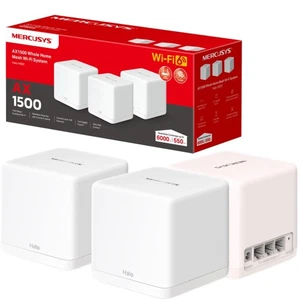 Mercusys Mesh WiFi, WiFi 6 1500 Mbps, zasięg siatki WiFi do 6000 stóp2 (550 m2) - Zdjęcie 1 z 8