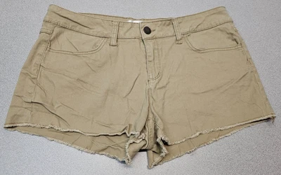 No Boundaries Womens Size 15 Tan Summer Shorts Stretch Casual Shorts — 第 1/4 张图片