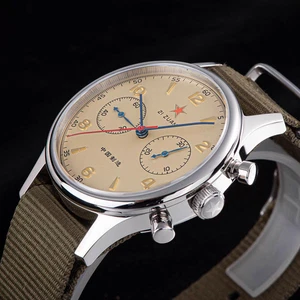 Reloj mecánico cronógrafo zafiro Army Seagull Movement 1963 regalo clásico - Imagen 1 de 11