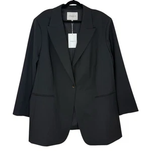 Lafayette 148 24W Wool Button Front Blazer Jacket Classic Career NEW $1198 - Picture 1 of 12