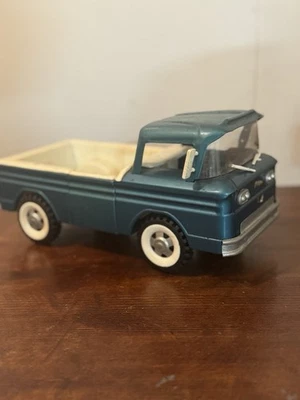 Structo Rampside Corvair Econoline Pickup Toy Truck 1960s Vintage Green Pressed - Image 1 of 4