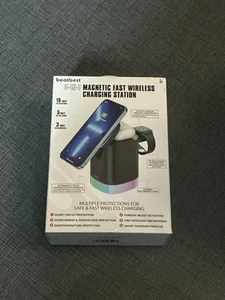 Wireless Charger 3 in 1 Charging Station Cube Magnetic Stand Magsafe - Photo 1 sur 2