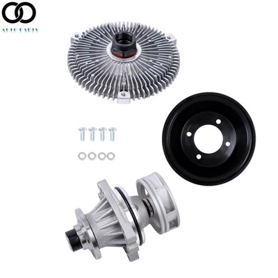 Kit de polea embrague ventilador bomba de agua (impulsor de metal) 3 piezas para BMW 325xi 330xi 525i Foto 1 de 4