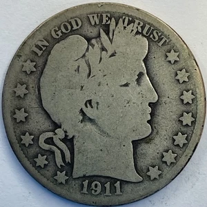 1911-S FRISEUR HALF DOLLAR MÜNZE - Bild 1 von 2