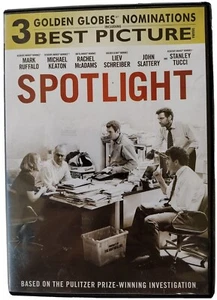 DVD Spotlight 2015 Entertainment One Michael Keaton Mark Ruffalo Drama VG - Picture 1 of 2