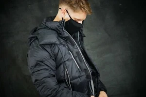 TODAY Deal: Mens Down Wellon Winter Hooded Jacket Parka Black Small - From USA - Picture 1 of 9