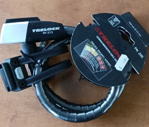 Cerradura de cable blindado Trelock PK 215 negro 75 cm largo D = 15 mm nivel NUEVO - Imagen 1 de 1