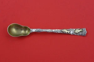 Lap Over Edge Mixed Metals by Tiffany and Co Sterling Demitasse Spoon GW 4 3/4" - Picture 1 of 2