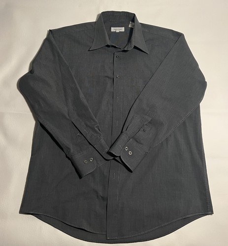 SAINT LAURENT (YSL) YVES SAINT LAURENT camicia grigia manica lunga con bottoni uomo 16 32 33 prezzo al pubblico $750