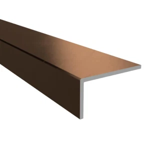 5x Antique Copper Equal Aluminium Angle Corner Edging Protection Cover Trim 2m - Picture 1 of 3