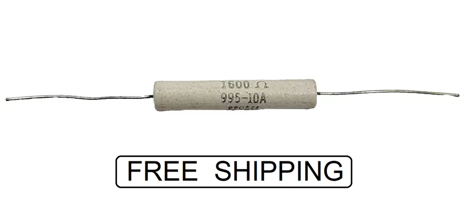 (1x) 1.6K Ω - 11W - 5% - Resistencia Esmalte Vítreo - Plomo Axial Ohmite Serie 90 Foto 1 de 1