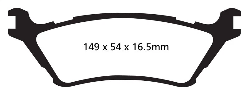 EBC FOR 2015+ Ford F150 2.7 Twin Turbo (2WD) Yellowstuff Rear Brake Pads - Image 1 of 4