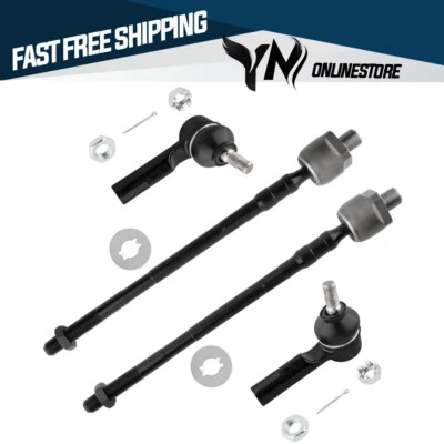 4 PCS Front Inner Outer Tie Rod End Fits Nissan Maxima 2000 2001 2002 2003 - Imagem 1 de 4