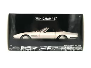 Maserati Ghibli Spyder 1970 Cabriolet – silber - NO: 100 123330 1:18 Minchamps - Bild 1 von 12